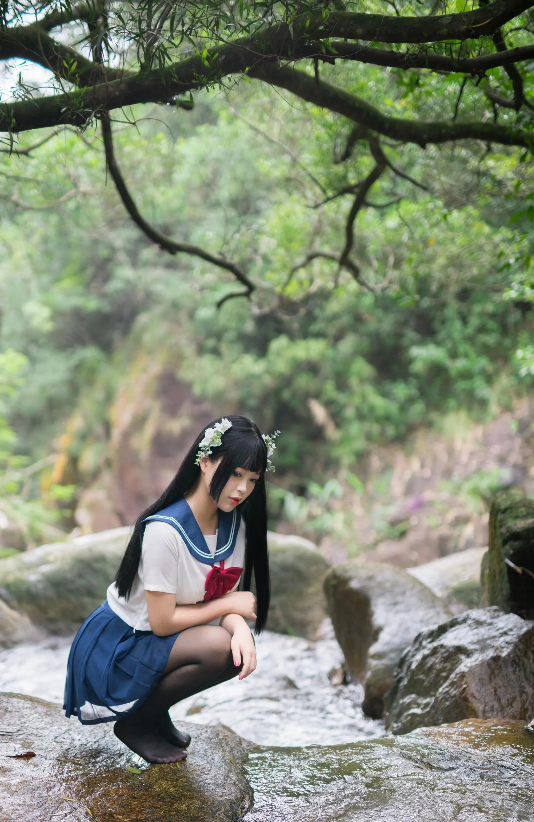 白烨 – NO.05 湿身JK-图片 [50P]插图7